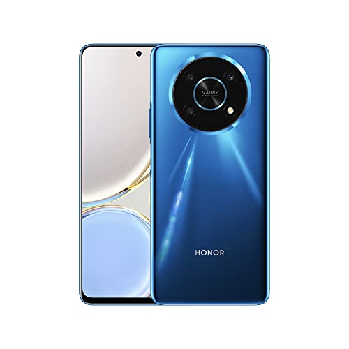 HONOR Magic4 Lite 5G Android-Smartphone, 6.81 Zoll Handy, 6+128 GB, 120 Hz, Dual-SIM mit 48-MP-Triple-Kamera, Blue
