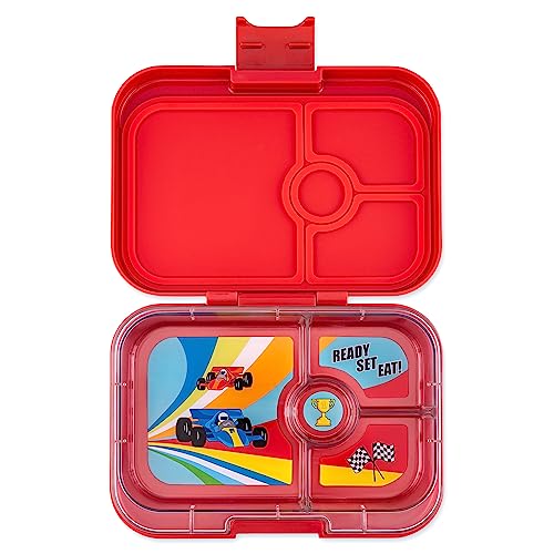 Yumbox Panino Bento-Lunchbox, auslaufsicher, für Kinder und Erwachsene (Roar Red)