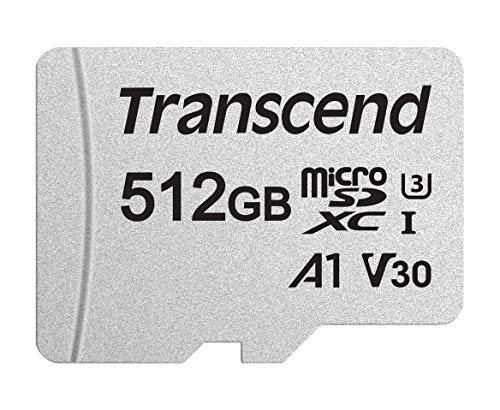 Transcend TS512GUSD300S-AE 512GB microSD UHS-I U3 A1 mit Adapter, FFP