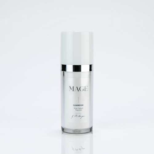 MAGE Silver Sebum Regulate, Anti-Pickel Gesichtsserum, mit Weidenrinde und Vitamin E, Gesichtspflege bei unreiner und fettiger Haut, parfümfrei, vegan, made in Germany