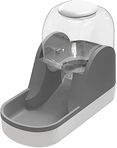 HEIMP Katzenspender Wassertränke for automatische Flasche, Hundesachen, Kleiner Futterspender, Welpenzubehör, Haustiere, Zubehör Hundenäpfe (Color : Grey Feeding, Size : 33x27x17cm)