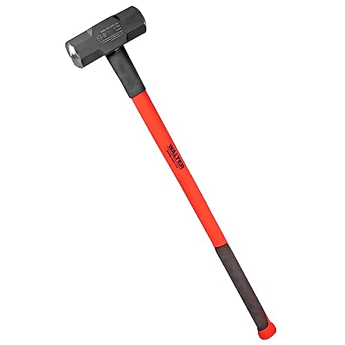 WALTER Vorschlaghammer 4,5 kg 90 cm, Abbruchhammer, Sledgehammer, vibrationsdämpfender Fiberglasgriff