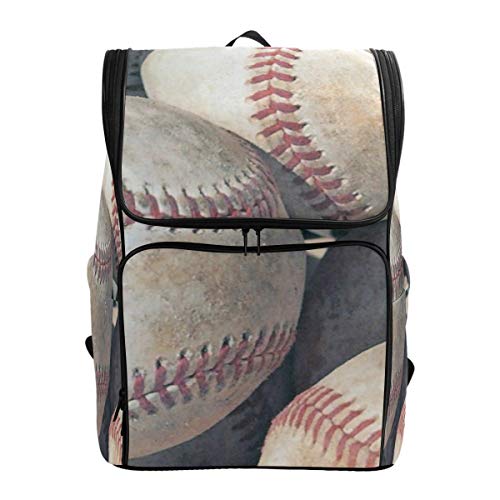 FANTAZIO Baseball-Rucksack für Laptop, Outdoor, Reisen, Wandern, Camping, Freizeit-Rucksack, groß