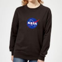 NASA Logo Insignia Damen Sweatshirt - Schwarz - S - Schwarz