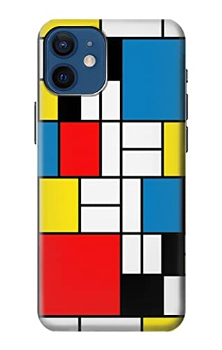 Piet Mondrian Line Art Composition Hülle Schutzhülle Taschen für iPhone 12 Mini