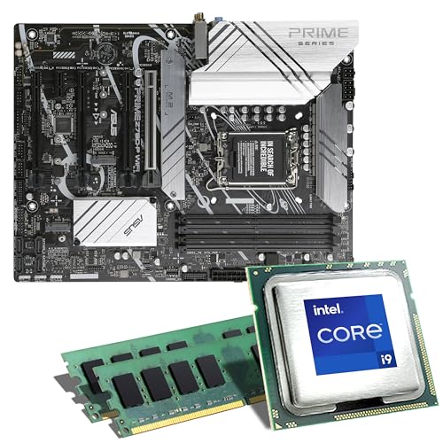 Mainboard Bundle | Intel Core i9-13900KF, 8X 3000 MHz, 16 GB DDR5-RAM, ASUS Prime Z790-P WiFi, 3X M.2 Port, PCIe 5.0 x16, USB 3.2 Gen2 | Tuning Kit | CSL PC Aufrüstkit