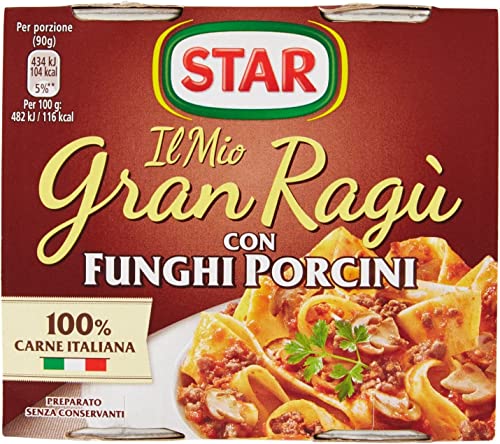 8x Star Il mio Gran ragù 'Con Funghi Porcini' mit Steinpilzen, 2 x 180g