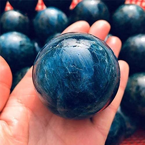 LiuliuBull 1 stück 60mm-70mm Natürliche Blaue Apatit Kristallquarz Steine ​​Rock Mineral Kugelkugel für 7 Chakra Reiki Heilung
