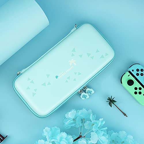 ENFILY Tragetasche für Nintendo Switch, Green Forest Travel Bag Cover Hard Shell für Konsole & Zubehör