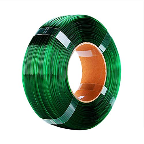 PETG-Filament-3D-Drucker, Filament 1,75 Mm, Maßgenauigkeit +/- 0,05 Mm, Spule 1 Kg, Druckmaterial, PETG-Filament Ohne Rolle(Color:Grün)