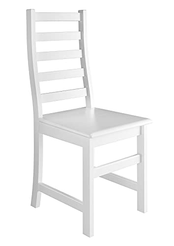 Erst-Holz Weißer Stuhl Eris Küchenstuhl Massivholzstuhl Esszimmerstuhl 90.71-21 W