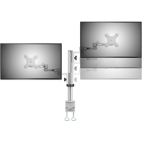 SpeaKa Professional 2fach Monitor-Tischhalterung 33,0 cm (13) - 68,6 cm (27) Neigbar+Schwenkbar, Rotierbar SP-DUAL-ARM