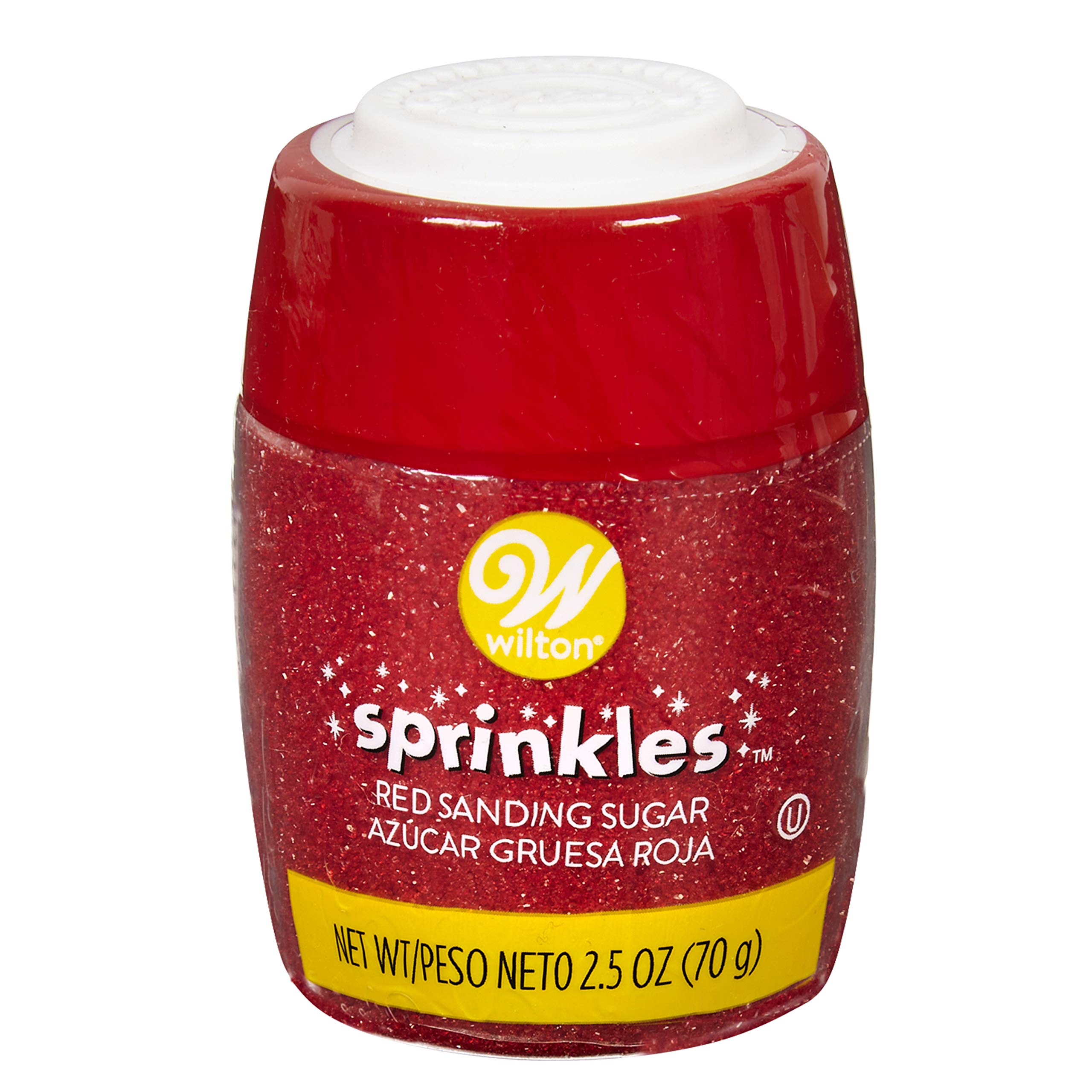 Wilton Sanding Sugar Sprinkles Assorted Colors; 2.5oz (Red)