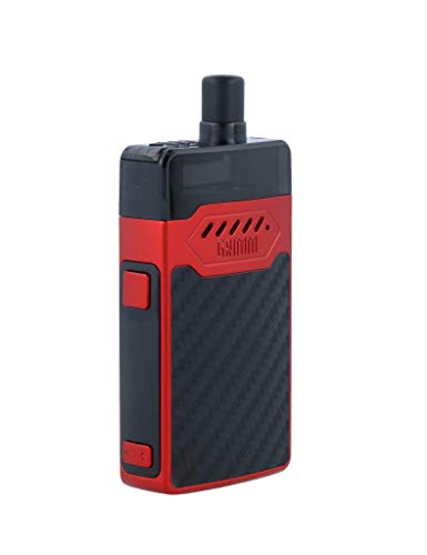 Grimm E-Zigarette mit 1200mAh - max. 30 Watt - 3ml Tankvolumen - von Hellvape - Farbe: rot-carbon