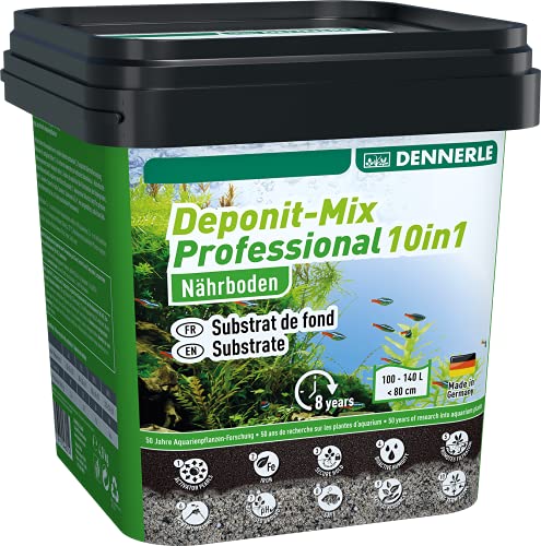 Dennerle Deponit-Mix Professional 10in1 - Multi-Mineral Nährboden für Aquarien (4,8 kg)