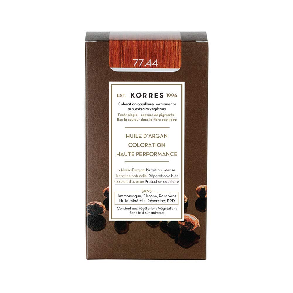 Korres Argan Öl hochentwickelte Coloration, intense copper blonde 77.44, 1er Pack (1 x 145 ml)