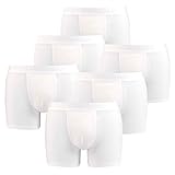 6er Pack Levis Men Premium Boxer Brief Boxershorts Herren Unterhose Pant Unterwäsche, Farbe:White, Bekleidungsgröße:XXL