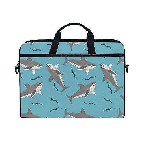 LUNLUMO Sharks Pattern 15 Zoll Laptop und Tablet Tasche Durable Tablet Sleeve for Business/College/Women/Men