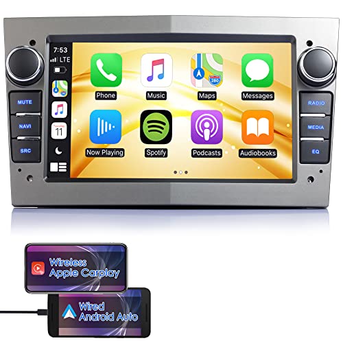 iFreGo Android Autoradio Built in DAB und Carplay,7 Zoll Autoradio Für Opel , Autoradio mit Bluetooth ,FM Radio ,GPS, USB, Rückfahrkamera,WiFi,Lenkradsteuerung, 7 Farbe Beleuchtung