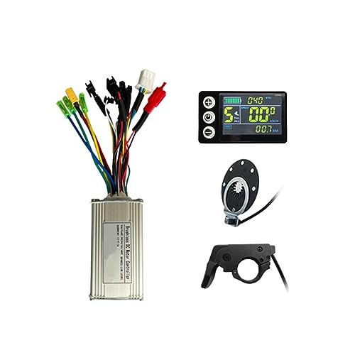 TPPIG Elektroroller, Lithium-Batterie, modifiziertes LCD-S866-Farbbildschirm-Instrument, 17 A, Controller, Power-Booster, Gashebel-Set, Ersatzteile, Zubehör