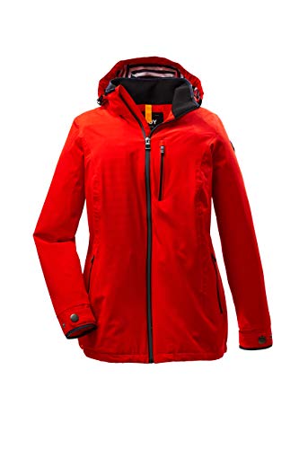 STOY Damen Funktionsjacke mit abzippbarer Kapuze - große Größen - Thiant WMN JCKT A, rot, 50; 36968-000