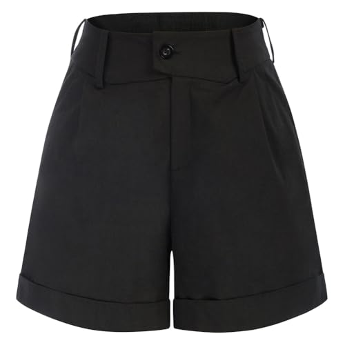 Damen Sommer Hotpants Kurze Hosen Bequeme Kurze Hose Sommer Casual Shorts Schwarz XL BP0031S21-02