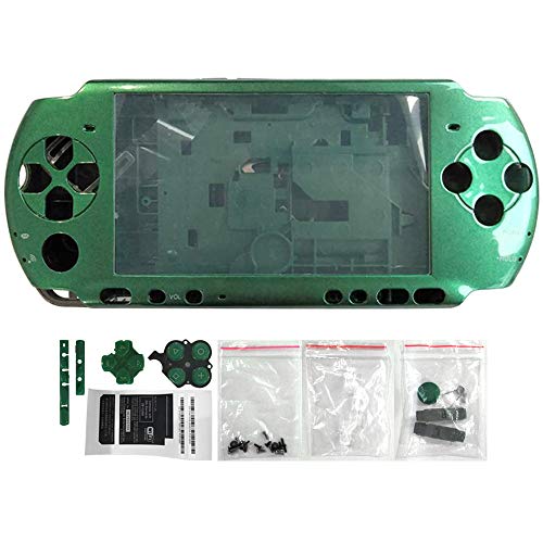 OSTENT Voll Gehäuse Hülse Faceplate Fall Reparaturersatzkompatibel für Sony PSP 3000 Konsole Farbe Grün