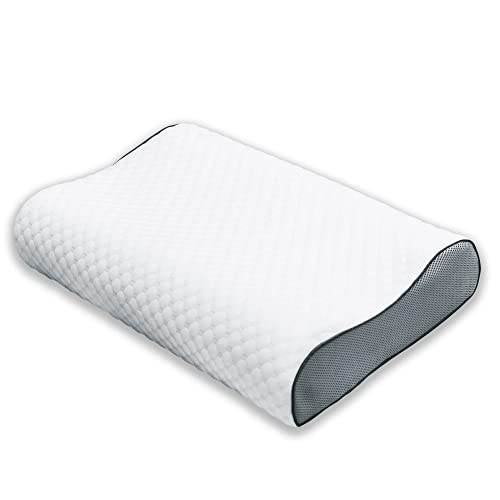 Herzberg® Memory Foam -Kissen für Gebärmutterhalsschmerzen - Orthopädische - ergonomische - Luxus -Schlaftkissen 60x40 cm