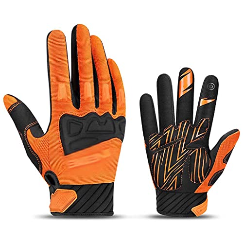 GHCXY Handschuhe,Mountainbike Handschuhe Herbst Winter Touchscreen Männer Frauen Fahrrad Handschuhe Vollfinger Stoßfeste Sporthandschuhe,Xl