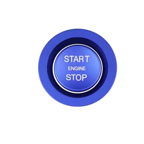 Auto Knopf Aufkleber Kompatibel Mit Jaguar Für XJL Für E-PACE 2018 2019 Auto Start Engine Stop Push Button Cover Ring Trim Aufkleber Aufkleber (Color : 1 UK)