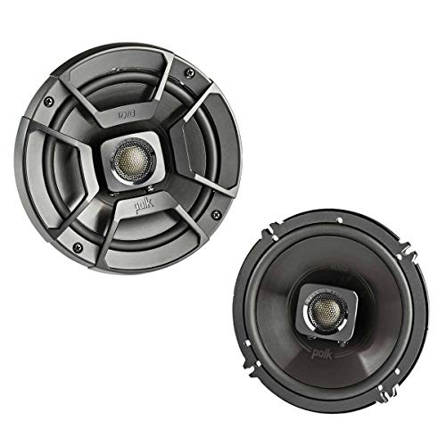 Polk Audio db652 Ultramarine Dynamische Balance Koaxial Lautsprecher, 16,5 cm schwarz, Set 2