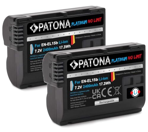 Patona Platinum (2X) - Ersatz für Akku Nikon EN-EL15b - 2040mAh - Nikon Z6 Z7