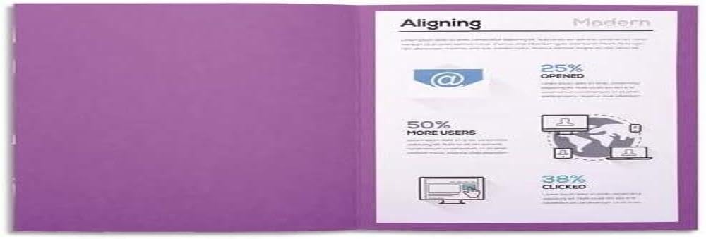Exacompta 410016E Packung (mit 100 Aktendeckeln Forever, aus Recycling Karton 250 g, DIN A4, 21 x 29,7 cm) violett