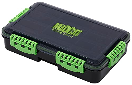 Madcat 35x22x8cm Tackle Box - Angelbox zum Welsangeln, Kleinteilebox für Welszubehör, Zubehörbox für Kleinteile zum Wallerfischen