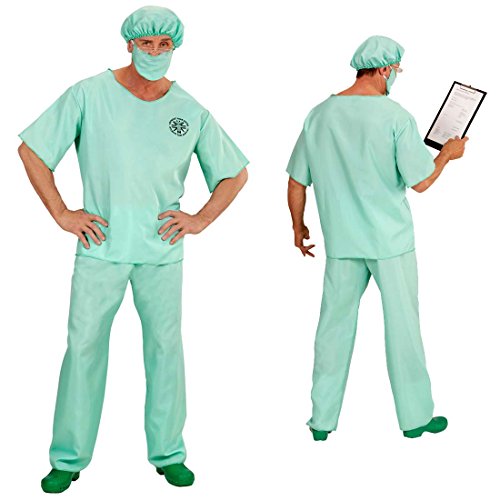 Amakando Doktor Herrenkostüm Arzt Kostüm XL 54 Notarzt Verkleidung Chirurg Faschingskostüm Krankenhaus Kleidung Mediziner Ouffit Herren