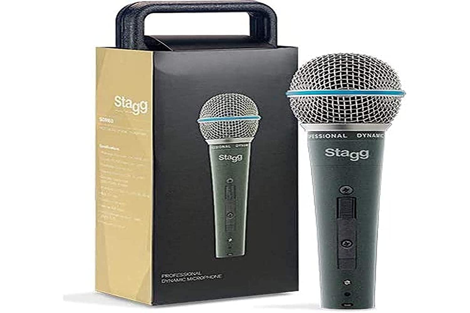 Professionelles Dynamisches Kardioid-Mikrofon SM60 von Stagg, SDM60