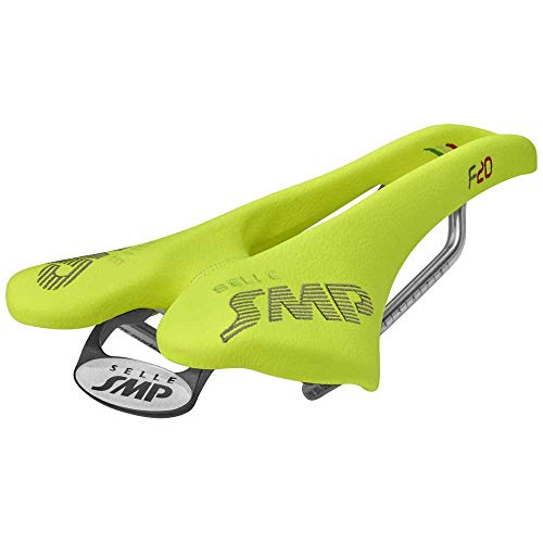 Selle SMP Unisex – Erwachsene SÄTTEL SMP 4BIKE F20 GELB Fluo, BLAU