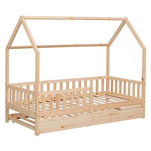 Happy Garden Ausziehbares Hüttenbett für Kinder 190x90cm aus Holz Marceau