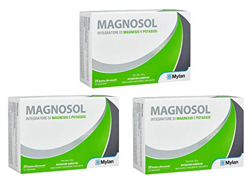 Buyfara Promo Pack – 3 x Magnosol mit 20 Beuteln – Nahrungsergänzungsmittel für Magnesium und Kalium, 60 Beutel + Überraschung