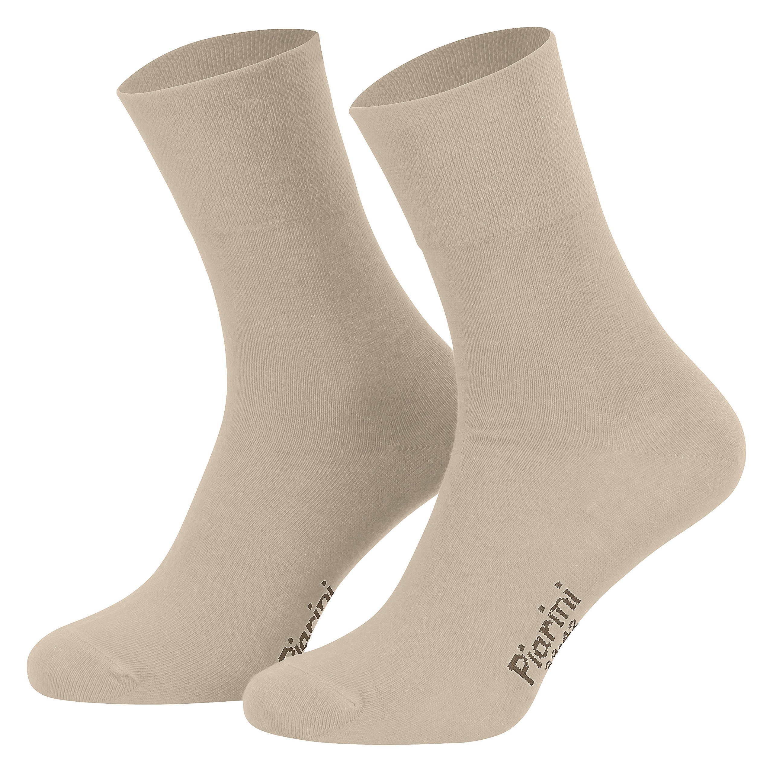 47-50 - 8 Paar Business Socken, Anzugsocken ohne Gummibund Baumwolle - Herren Damen - 8er Pack - beige