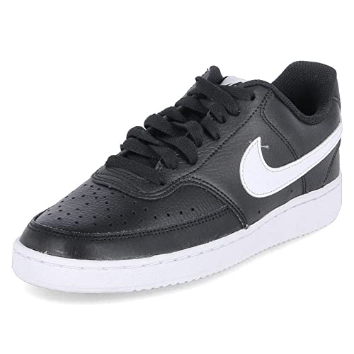 Nike Damen Court Vision Low Sneaker, Schwarz (Black/White 100), 36 EU