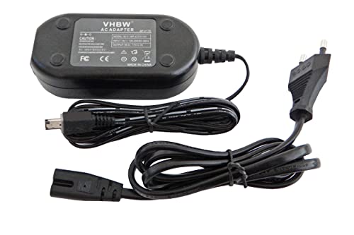 vhbw Kamera-Netzteil Netzkabel kompatibel mit JVC GR-DX77, GR-DX77U, GR-DX77US, GR-DX97, GR-DX97E Kamera, Digitalkamera, DSLR, 2m