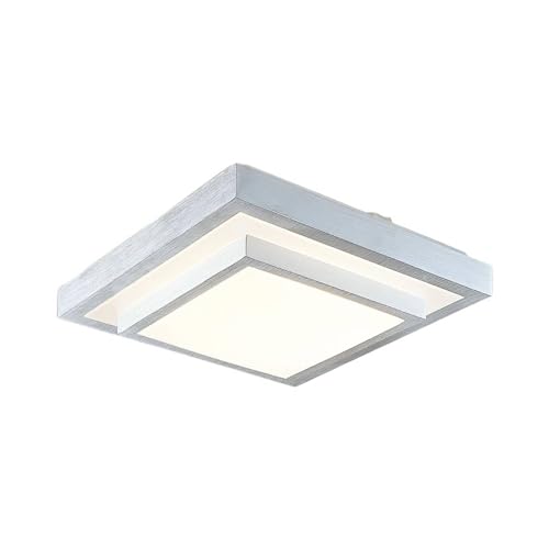 Lindby LED Deckenleuchte 'Mirco' (Modern) in Alu aus Metall u.a. für Wohnzimmer & Esszimmer (1 flammig, inkl. Leuchtmittel) - Lampe, LED-Deckenlampe, Deckenlampe, Wohnzimmerlampe