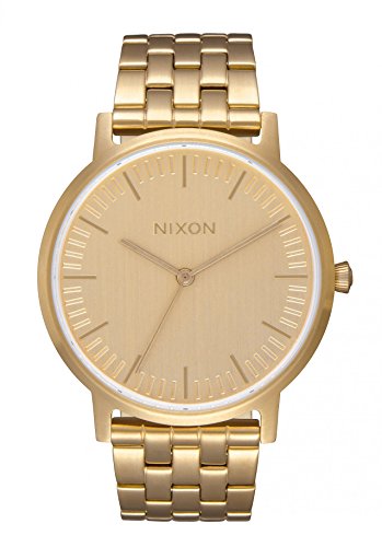 Nixon Unisex Erwachsene Analog Quarz Uhr mit Edelstahl Armband A1198-502-00