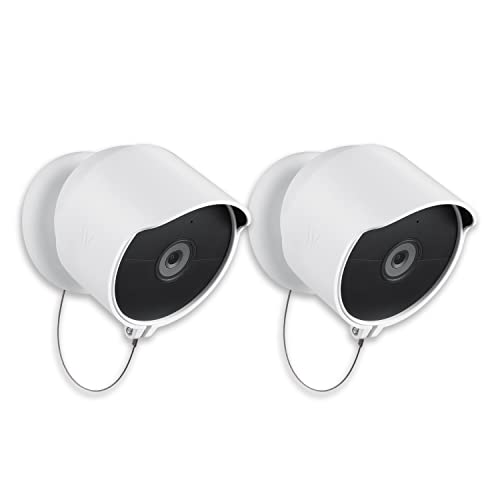 Wasserstein Anti-Diebstahl-Halterung, für Google Nest Cam Outdoor oder Indoor, Batterie, hergestellt für Google Nest (2er-Pack) (Kamera nicht im Lieferumfang enthalten)