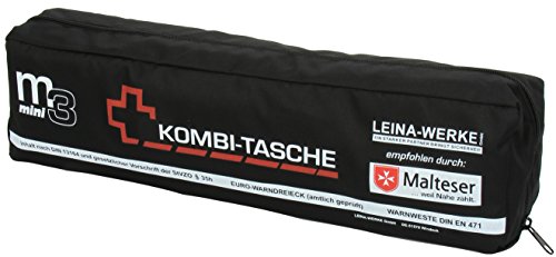 Leina-Werke 15042 Mini-Kombitasche M3 ohne Klett, Schwarz/Weiß/Rot