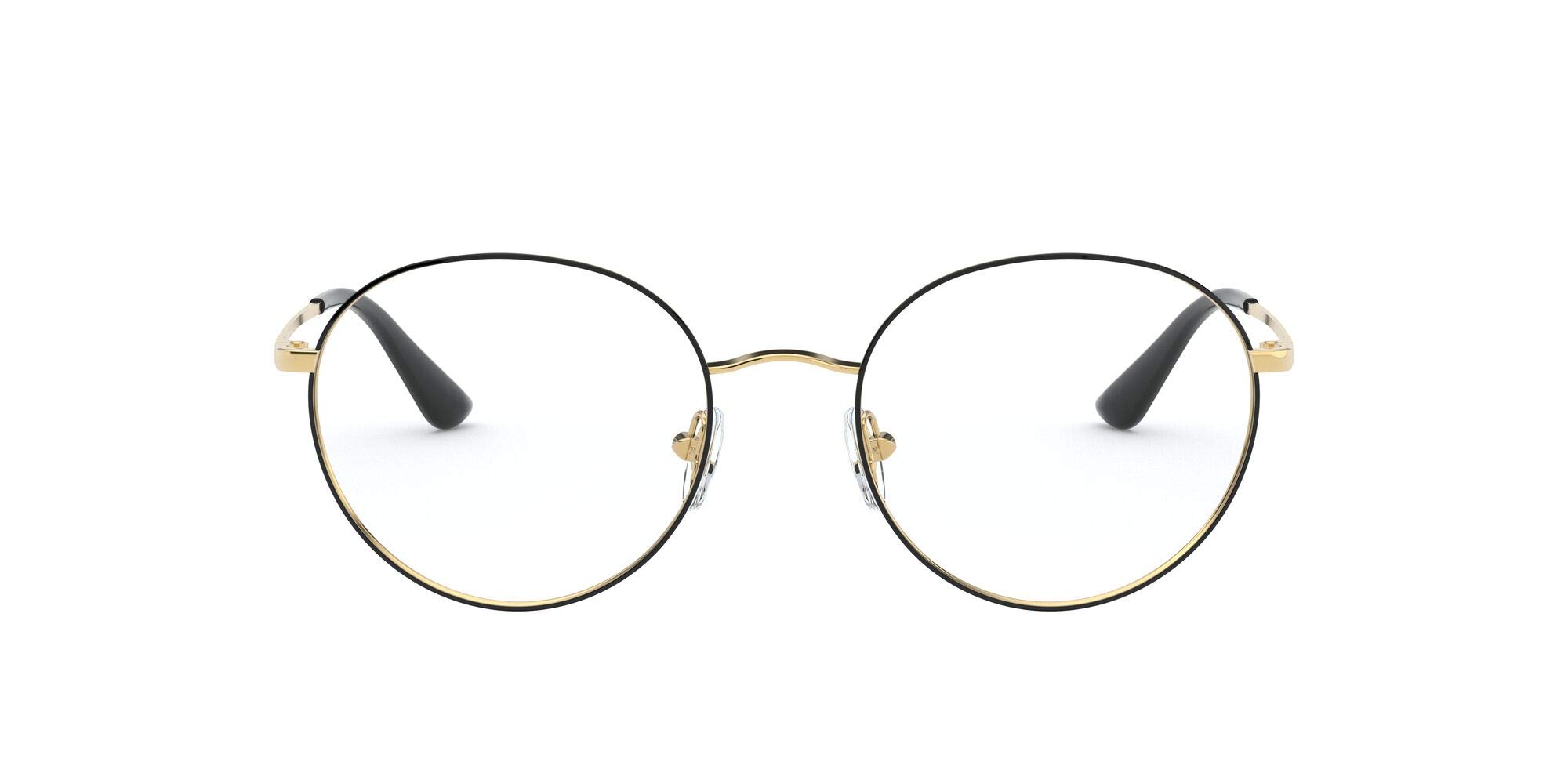 Vogue Eyewear Vo4177 Brillengestell für Damen, rund, verschreibungspflichtig, Top Schwarz/Gold/Demo-Linse