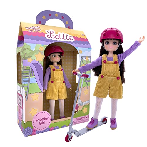Lottie Scooter Girl Doll | Toys for Girls and Boys | Muñeca | Gifts for 3 4 5 6 7 8 Year Old | Small 7.5 inch