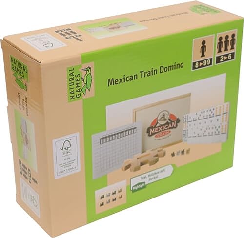 Natural Games Mexican Train Domino, 66 Teile