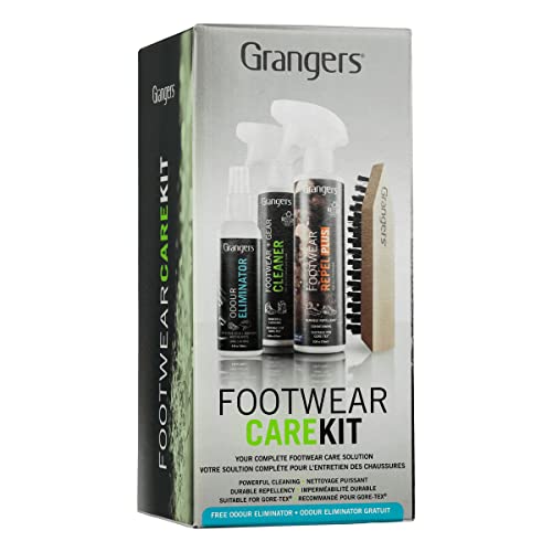 Grangers Unisex – Erwachsene Footwear Care Kit Pflegemittel, schwarz, 300 ml